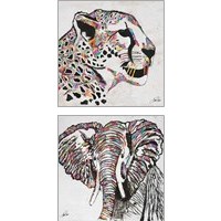 Framed Serengeti Plains 2 Piece Art Print Set