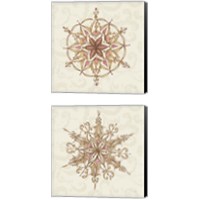 Framed Elegant Season Snowflake 2 Piece Canvas Print Set