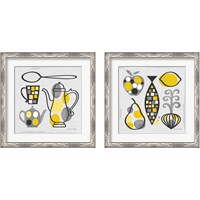 Framed 'Modern Kitchen  2 Piece Framed Art Print Set' border=