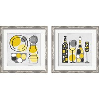 Framed 'Modern Kitchen  2 Piece Framed Art Print Set' border=