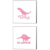 Framed 'Dino Inspiration 2 Piece Canvas Print Set' border=