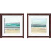 Framed Linear Emerald 2 Piece Framed Art Print Set