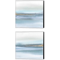 Framed 'Blue Earth 2 Piece Canvas Print Set' border=
