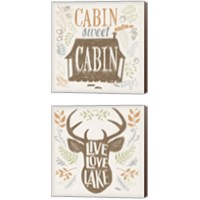 Framed 'Lake Life 2 Piece Canvas Print Set' border=