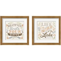 Framed Lake Life 2 Piece Framed Art Print Set