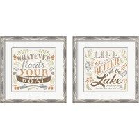 Framed Lake Life 2 Piece Framed Art Print Set