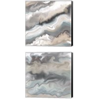 Framed 'Every Drop Creates a Ripple 2 Piece Canvas Print Set' border=