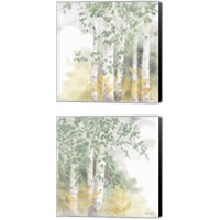 Framed Natures Leaves Sage 2 Piece Canvas Print Set