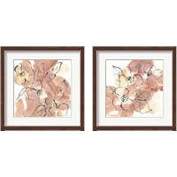 Framed Cashmere Florals 2 Piece Framed Art Print Set