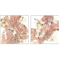 Framed Cashmere Florals 2 Piece Art Print Set