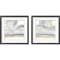 Framed 'Cumulus Gray 2 Piece Framed Art Print Set' border=