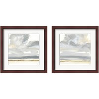 Framed 'Cumulus Gray 2 Piece Framed Art Print Set' border=