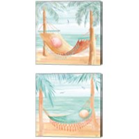 Framed 'Ocean Breeze 2 Piece Canvas Print Set' border=