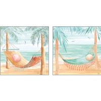 Framed 'Ocean Breeze 2 Piece Art Print Set' border=