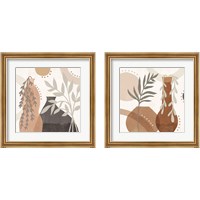 Framed Botanical Form Neutral 2 Piece Framed Art Print Set