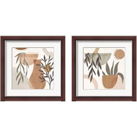 Framed Botanical Form Neutral 2 Piece Framed Art Print Set