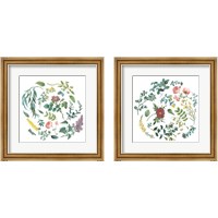 Framed 'Victorian Garden Bright 2 Piece Framed Art Print Set' border=