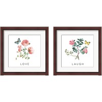 Framed 'Victorian Garden Bright 2 Piece Framed Art Print Set' border=