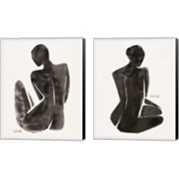 Framed Neutral Nudes 2 Piece Canvas Print Set