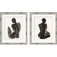 Framed 'Neutral Nudes 2 Piece Framed Art Print Set' border=