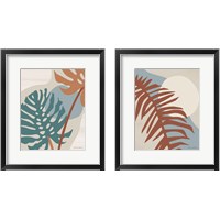 Framed Abstract Leaf 2 Piece Framed Art Print Set