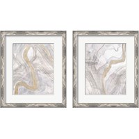 Framed 'Shimmering Water 2 Piece Framed Art Print Set' border=