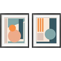 Framed 'Papercut Abstract  2 Piece Framed Art Print Set' border=