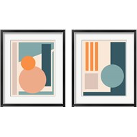 Framed 'Papercut Abstract  2 Piece Framed Art Print Set' border=