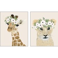 Framed Little Animal 2 Piece Art Print Set