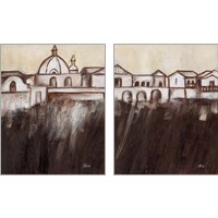 Framed 'Old Cartagena 2 Piece Art Print Set' border=