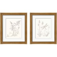 Framed 'Nature Sketchbook 2 Piece Framed Art Print Set' border=