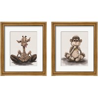 Framed Kids Animal 2 Piece Framed Art Print Set