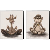 Framed Kids Animal 2 Piece Canvas Print Set