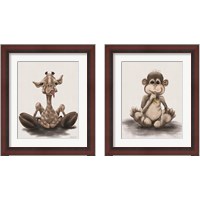 Framed Kids Animal 2 Piece Framed Art Print Set