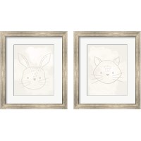 Framed Soft Animal 2 Piece Framed Art Print Set