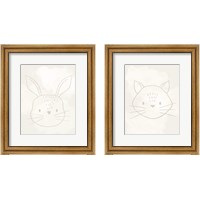 Framed Soft Animal 2 Piece Framed Art Print Set