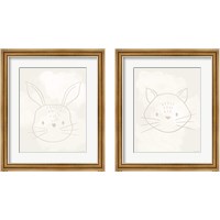 Framed 'Soft Animal 2 Piece Framed Art Print Set' border=