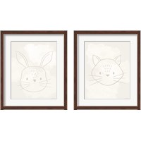 Framed 'Soft Animal 2 Piece Framed Art Print Set' border=