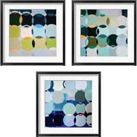 Framed Circles 3 Piece Framed Art Print Set