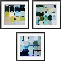 Framed Circles 3 Piece Framed Art Print Set