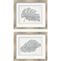 Framed 'Tropical Monstera 2 Piece Framed Art Print Set' border=