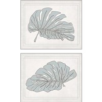 Framed Tropical Monstera 2 Piece Art Print Set