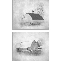 Framed Barn 2 Piece Art Print Set