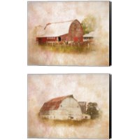 Framed Barn 2 Piece Canvas Print Set