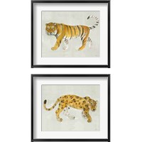 Framed Big Cat 2 Piece Framed Art Print Set