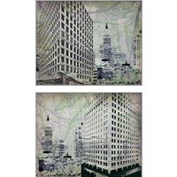 Framed Cityscape  2 Piece Art Print Set