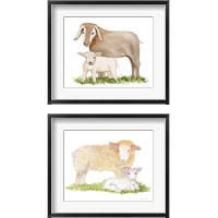 Framed Life on the Farm Animal Element 2 Piece Framed Art Print Set