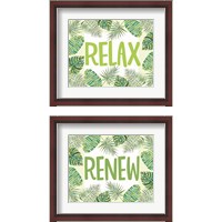 Framed 'Relax & Renew 2 Piece Framed Art Print Set' border=