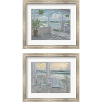 Framed 'Coastal Porch 2 Piece Framed Art Print Set' border=