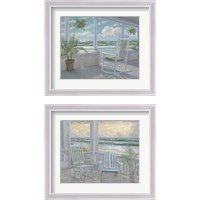 Framed 'Coastal Porch 2 Piece Framed Art Print Set' border=